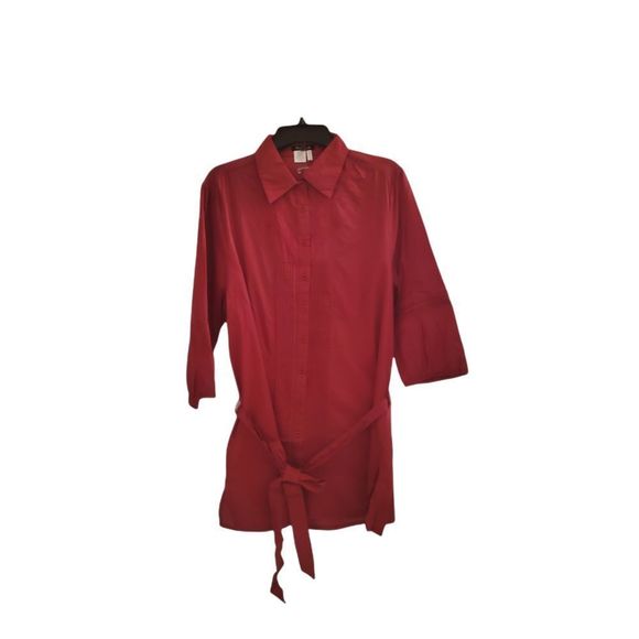 Fashion Ai Tops Red Shirt Dress Poshmark